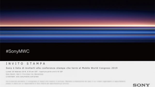 Sony คอนเฟิร์มมีงานเปิดตัวสมาร์ทโฟนใหม่ที่ MWC 2019