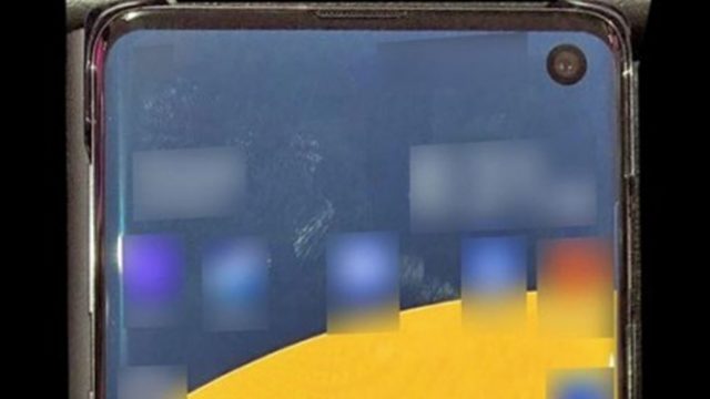 หลุดภาพ Samsung Galaxy S10 โชว์จอไร้ขอบและมีรูกล้องหน้า