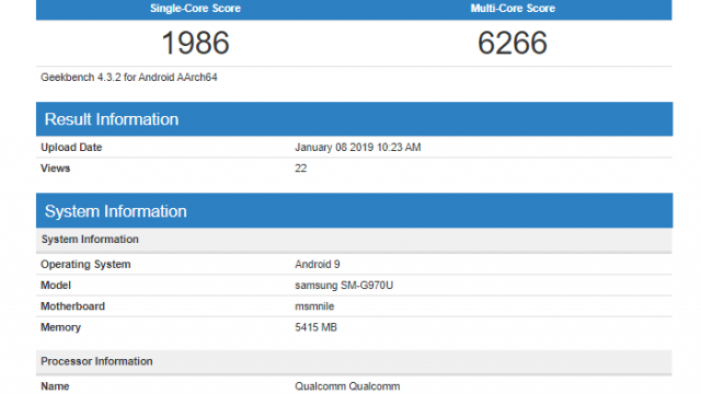 Geekbench ผุดผลทดสอบ Samsung Galaxy S10 Lite ใช้ชิป SD855
