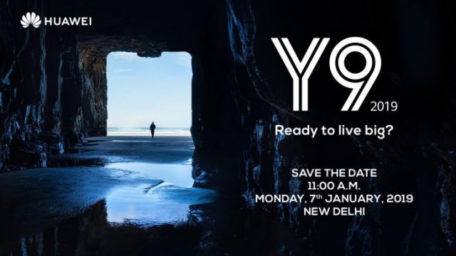 Huawei Y9 2019 สมาร์ทโฟนระดับเริ่มต้นล็อคคิวเปิดตัวที่อินเดีย 7 ม.ค.นี้