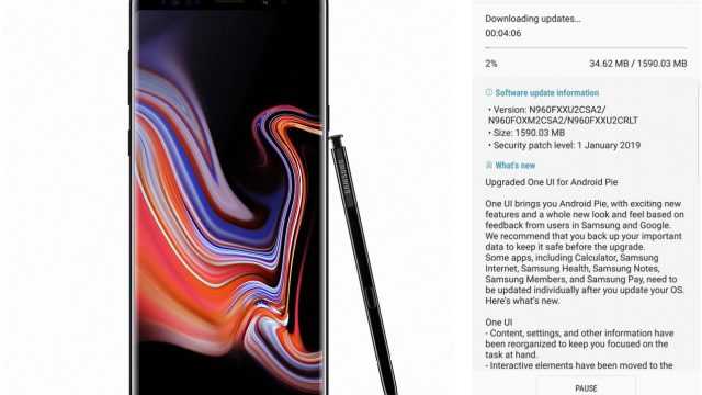 พบผู้ใช้ Samsung Galaxy Note9 ในเขต UAE ได้รับอัพเดต Android 9.0 Pie