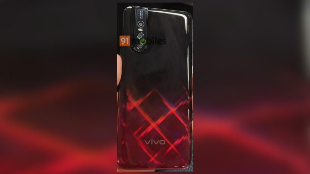 หลุดภาพฝาหลัง vivo V15 Pro อวดบอดี้ไล่เฉด ดำ-แดง