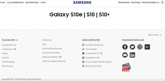 คอนเฟิร์ม Samsung ใช้ชื่อ Galaxy S10e สำหรับเรือธงรุ่นเล็ก
