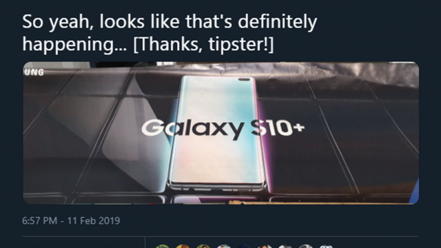 ใกล้เข้ามาเรื่อยๆ เผยภาพแบนเนอร์ของ Samsung Galaxy S10+
