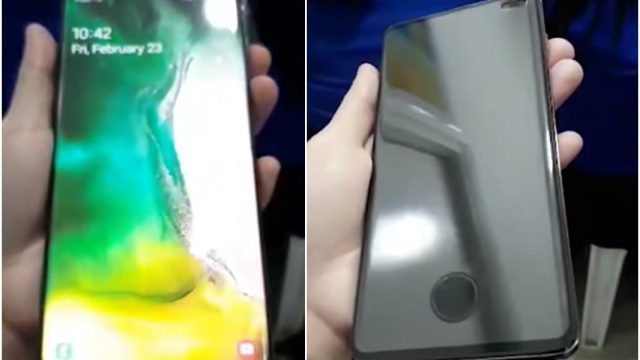 คลิปโชว์เครื่อง Samsung Galaxy S10+ มีส่วนกันรอยเว้นช่องเซ็นเซอร์ FP