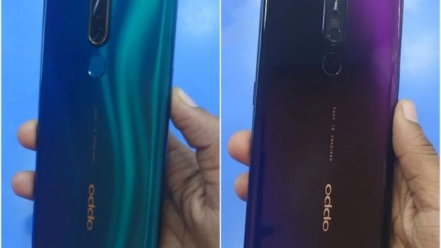 ชมคลิปอวดเครื่องจริง OPPO F11 Pro โชว์สี Aurora Green กับ Thunder Black