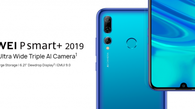Huawei เปิดตัว P smart+ 2019 กล้อง 3 ตัวเสริมเลนส์ Ultra-wide