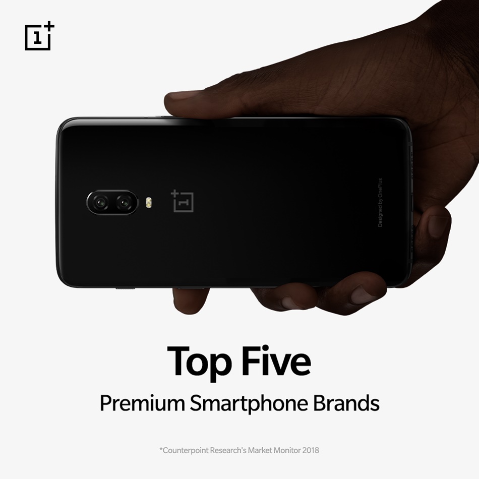 OnePlus is top five premium smartphone brands