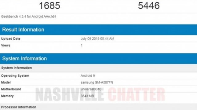 Geekbench ผุดสเปค Samsung Galaxy A50s คาดเปิดตัวเร็วๆนี้