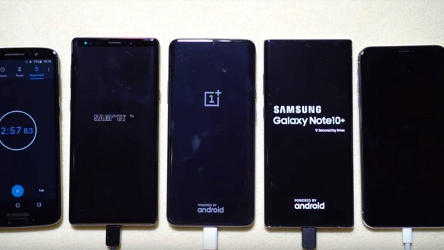 ชมคลิปเทสต์ชาร์จเร็วของ Galaxy Note10+ แบตฯเต็มไวกว่า OnePlus 7 Pro