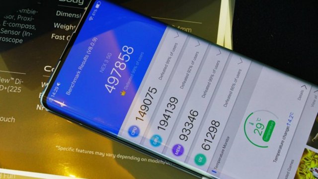 Vivo NEX 3 5G โชว์ความแรงทำคะแนนทดสอบ AnTuTu เกือบ 500K