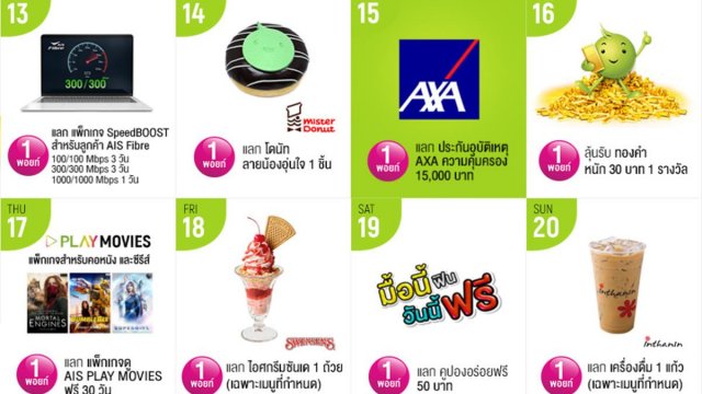 เพียง 1 AIS Points ก็แลกรับประกันอุบัติเหตุจาก AXA ได้ คุ้มครองถึง 15,000 บาท!