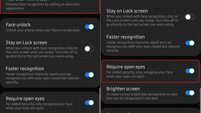 พบ Samsung เพิ่มฟีเจอร์เพื่อพัฒนาระบบจดจำใบหน้าใน OneUI 2.0
