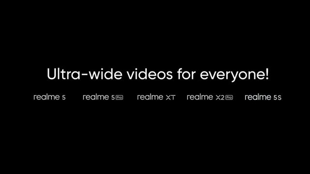 Realme 5, Realme 5 Pro และ Realme XT จะรองรับการถ่าย VDO มุมกว้าง