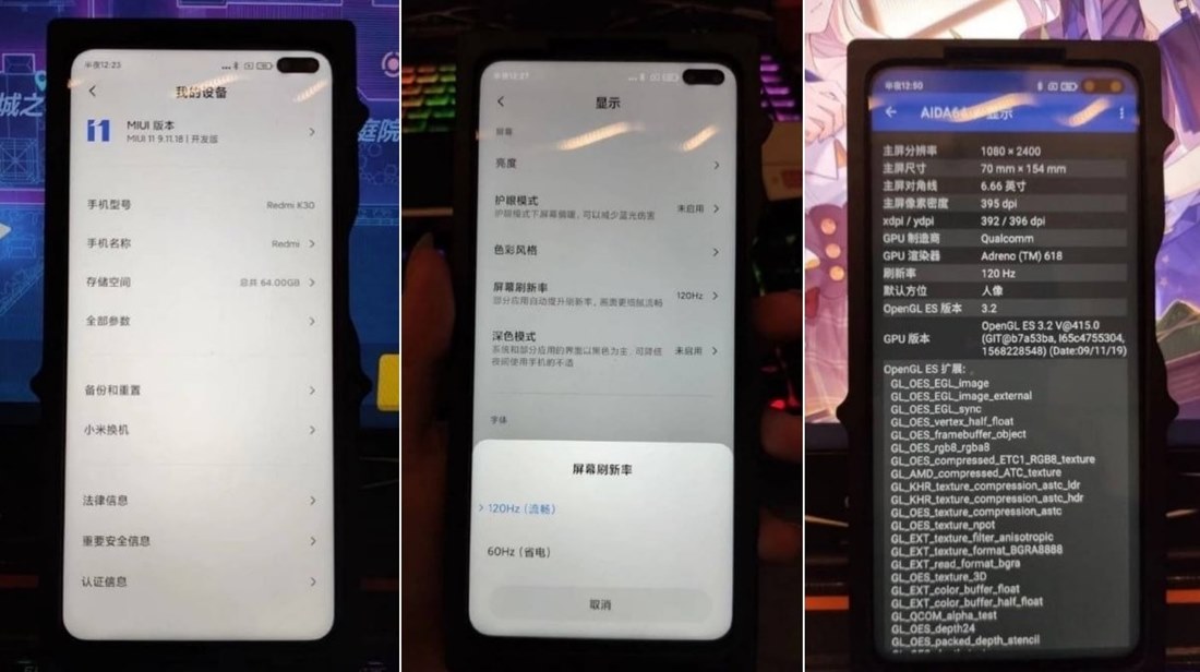 Redmi K30 5G Live Images Leak
