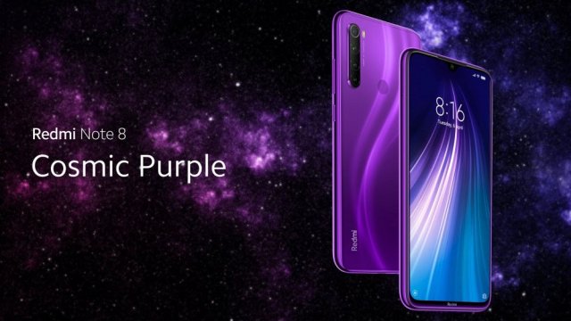 Redmi Note 8 เพิ่มสีใหม่ ม่วง (Cosmic Purple) คาดเปิดตัว 18 พ.ย. นี้ที่อินเดีย
