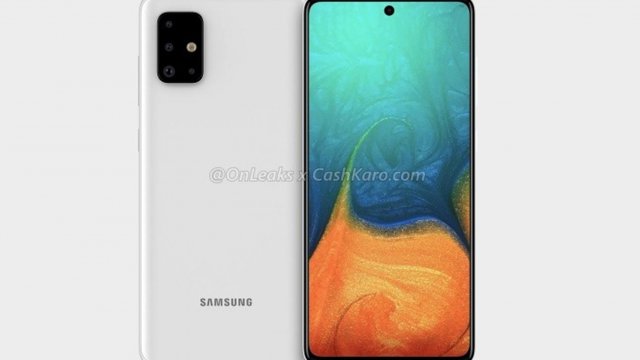 เผยเรนเดอร์ Samsung Galaxy A71 กล้องดีไซน์ตัว L และจอ AMOLED แบบ Infinity-O
