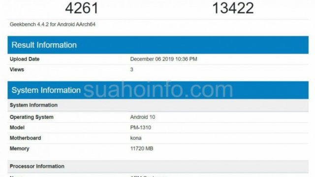 พบข้อมูล Sony Xperia 3 บน Geekbench ใช้ชิปเซ็ต Snap 865 พร้อม RAM 12GB