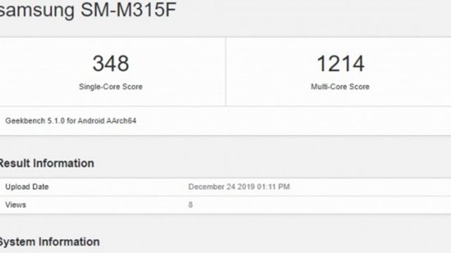 Geekbench ผุดสเปค Samsung Galaxy M31 ใช้ชิป Exynos 9611