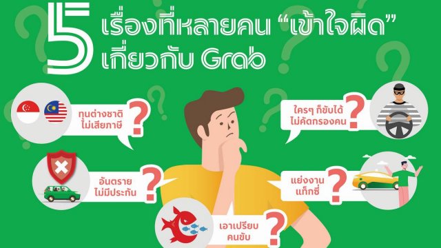 5 เรื่องที่หลายคนยังเข้าใจผิดเกี่ยวกับ “Grab”