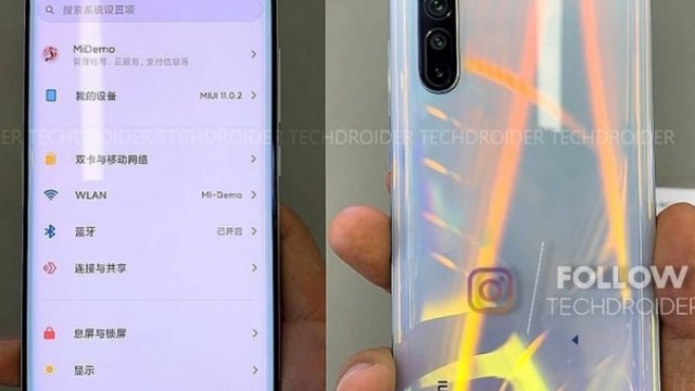 หลุด! ภาพเครื่องจริง Xiaomi Mi 10 จอเจาะรู กล้องหลัง 4 ตัว