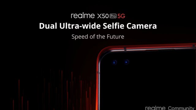 เผย Realme X50 Pro 5G มีกล้องหน้าคู่ 32MP พร้อมสเปคสีที่จะขาย