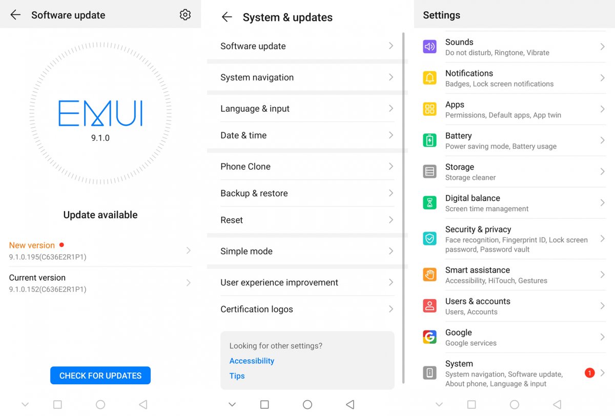 EMUI 10 on HUAWEI nova 5T