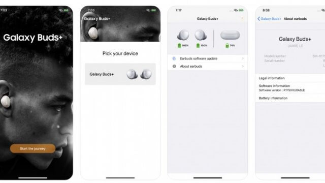 เผยภาพทางการหูฟัง Samsung Galaxy Buds+ บน App Store