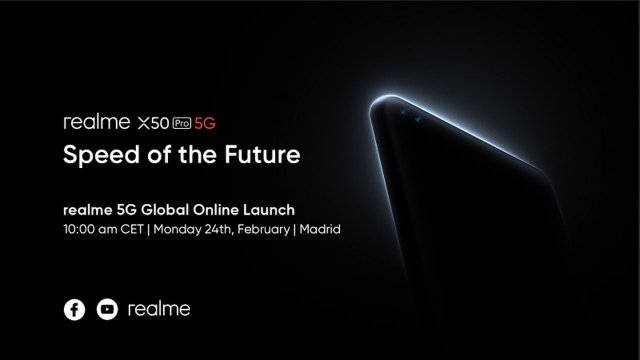realme X50 Pro 5G สมาร์ทโฟนรองรับ 5G รุ่นแรก เตรียมเปิดตัวแบบออนไลน์ 24 ก.พ.นี้