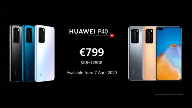 เปิดตัว HUAWEI P40 รุ่นเล็กสเปกแน่น ชิป Kirin 990 5G แบต 3800mAh ชาร์จเร็ว 22.5W เคาะราคาราว 28,600 บาท
