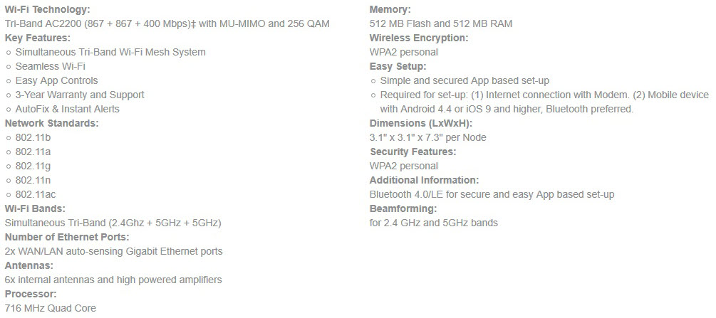 Linksys Mesh WiFi