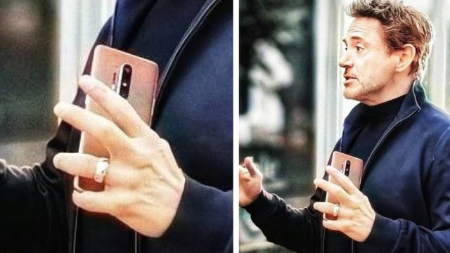 หลุดภาพ OnePlus 8 Pro ในมือของ Robert Downey Jr.