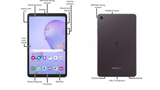 @evleaks ปล่อยเรนเดอร์ Samsung Galaxy Tab A 8.4 (2020) พร้อมข้อมูลดีไซน์