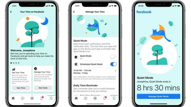 พักบ้าง! Facebook ออกฟีเจอร์ Quiet mode หวังผู้ใช้ลดเวลาบนหน้าจอน้อยลง
