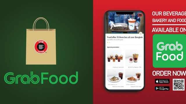 TrueCoffee สนับสนุนคนไทย ‘อยู่บ้าน หยุดเชื้อ เพื่อชาติ’ พร้อมเสิร์ฟทุกเมนูถึงบ้าน เมื่อสั่งผ่าน Grab Delivery
