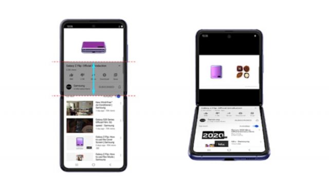 Youtube อัปเดตให้ Samsung Galaxy Z Flip ดู VDO แบบแยกจอกับคอมเมนท์แล้ว