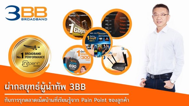 ผ่ากลยุทธ์ผู้นำทัพ 3BB กับการรุกตลาดเน็ตบ้านที่เรียนรู้จาก Pain Point ของลูกค้า