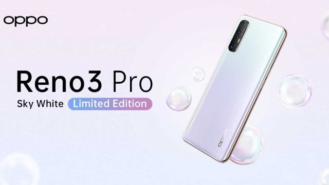 มาแล้ว! OPPO Reno3 Pro สีขาว Sky White Limited Edition พร้อมให้คุณเป็นเจ้าของแล้ววันนี้