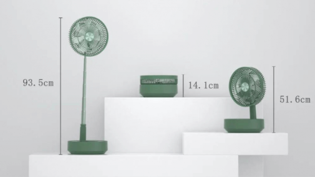 EDON Folding Fan พัดลมพับได้บน Xiaomi Youpin กระทัดรัด มีละอองน้ำ