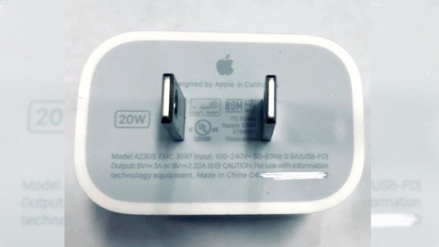 เผยภาพหัวชาร์จ 20W รุ่นไม่คุ้นตาของ Apple คาดเป็นของ iPhone 12