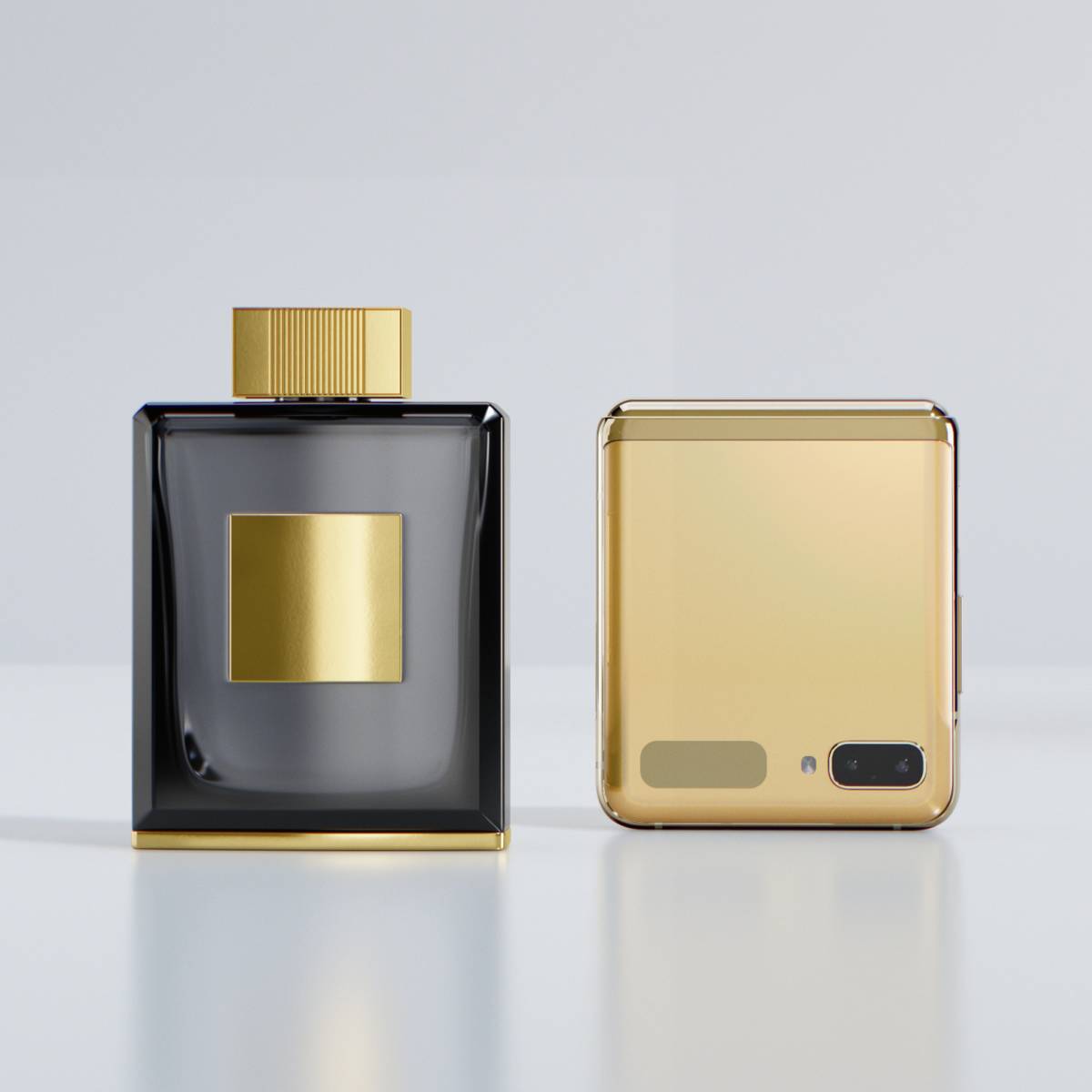 Samsung Galaxy Z Flip in Mirror Gold color