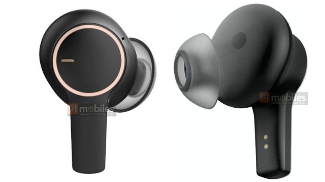 หูฟัง TWS จาก OPPO รุ่นใหม่มากับดีไซน์ In-Ear สีดำ ตัดขอบทอง พร้อมก้านเล็กๆ