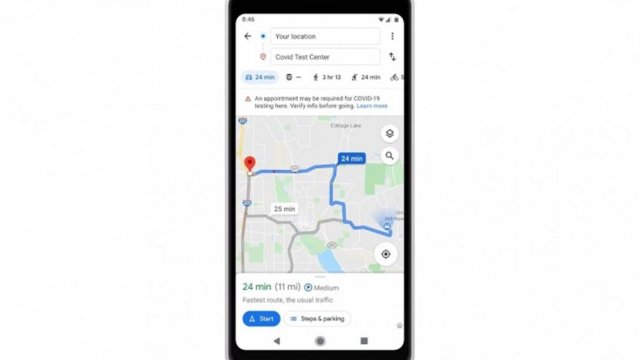 Google Maps เพิ่มฟีเจอร์แนะนำเส้นทางช่วงสถานการณ์ COVID-19