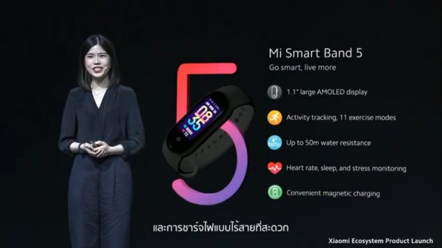 มาแล้ว!! Xiaomi Mi Smart Band 5 พร้อมขายในไทยเคาะราคาพันนิดๆ