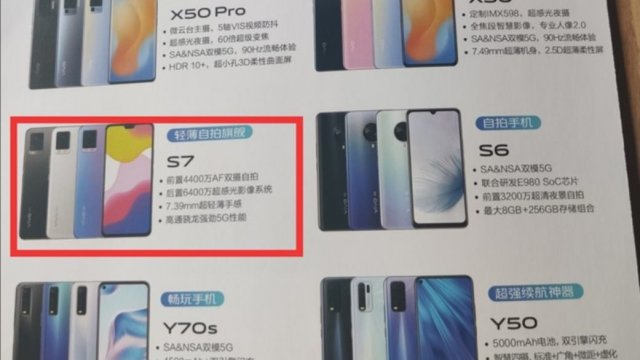 หลุดสเปคไฮไลท์ vivo S7 รุ่นกลางน้องใหม่ก่อนเปิดตัวเร็วๆ นี้