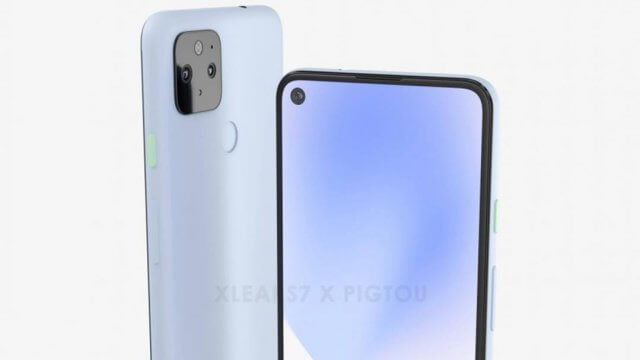 หลุดเรนเดอร์ Google Pixel 5 XL จอเจาะรู และมีกล้องหลังคู่