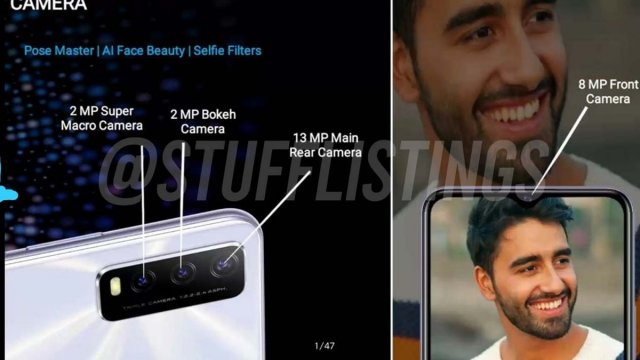 หลุดสเปก Vivo Y20 / Y20i รุ่นเล็กน้องใหม่ ชิป Snapdragon 460 แบต 5000mAh กล้องหลัง 3 ตัว