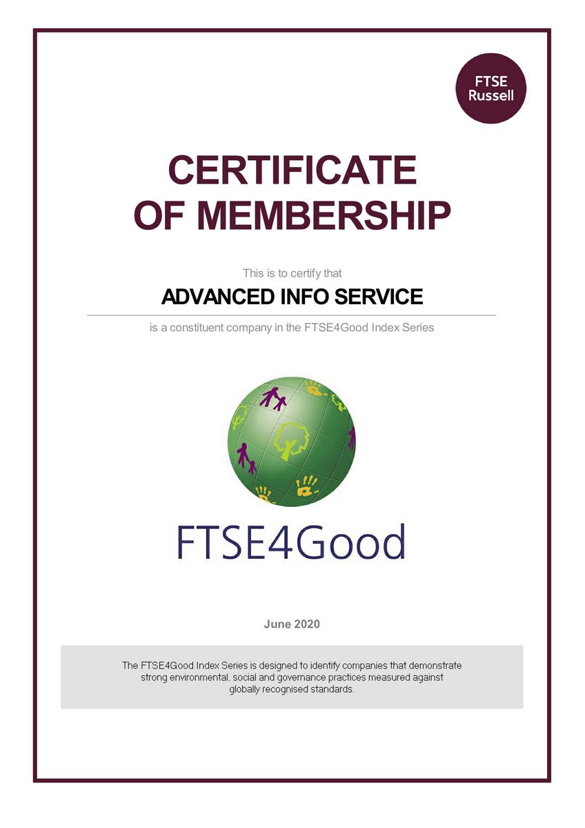 AIS x FTSE4Good Index Series x ESG 100