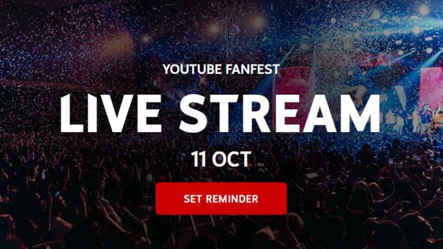 YouTube ประกาศจัดงาน YouTube FanFest ในรูปแบบออนไลน์เป็นครั้งแรก 11 ต.ค.นี้