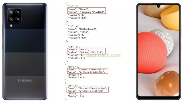Samsung Galaxy A42 5G เป็นสมาร์ทโฟนกลุ่มแรกที่ใช้ชิป Snapdragon 750G